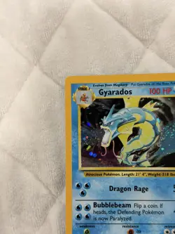 Pokemon Gyarados Base Set 2 Holo Rare SWIRL 💫7/130 -NM Condition - Image 5