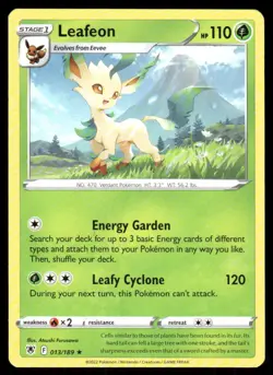 Leafeon 013/189 Rare Astral Radiance Pokemon Near Mint - Image 1