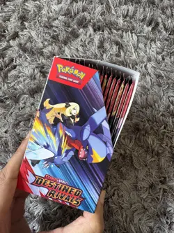 Pokemon TCG Destined Rivals Half Booster Box- 18 Packs - No seal - Image 1