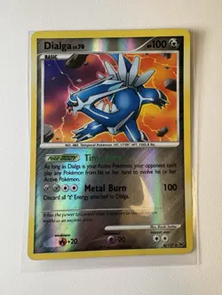 Dialga [Reverse Holo Rare] #6/127 Basic HP 100 Pokemon TCG Platinum 2009 - Image 1