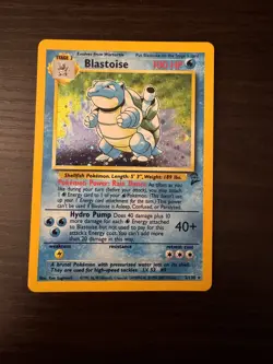 Pokemon LP Base Set 2 Blastoise 2/130 Holo Rare - Image 1
