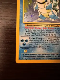 Pokemon LP Base Set 2 Blastoise 2/130 Holo Rare - Image 5