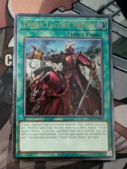 Triple Tactics Thrust OP22-EN003 Ultimate Rare YuGiOh - Image 1