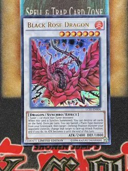 Yugioh Black Rose Dragon LC05-EN004 Ultra Rare Limited Edition LP - Image 1