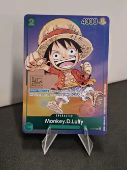 One Piece Monkey D. Luffy P-037 1st Anniversary Tournament Stamped Promo Foil - Image 1