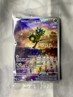 POKEMON TWILIGHT MASQUERADE Teal Mask OGERPON SVP123 BLACK STAR PROMO (sealed) - Image 1