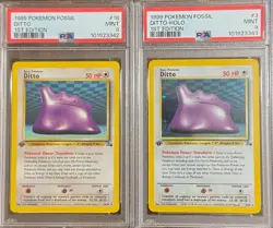 SEQUENTIAL PSA 9 DITTO NON-HOLO 18 HOLO 3 1ST EDITION FOSSIL POKEMON VINTAGE - Image 1