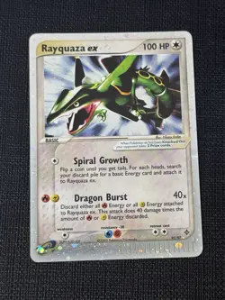 Pokemon Rayquaza ex 97/97 - EX Dragon 2003 - Holo Secret Rare - WOTC - LP - Image 1