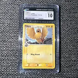 CGC 10 Gem Mint Pokemon TCG Pidgey Delta Species EX Holon Phantoms 77/110 - Image 1