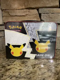 Pokemon 25th Anniversary Celebrations Treasure Chest Lunchbox Tin Sealed SP 🔥 - Image 2