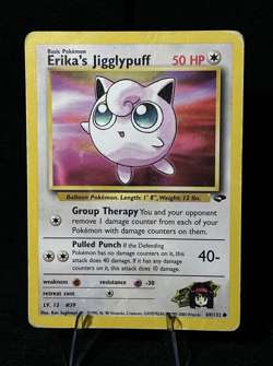 Pokemon Erika's Jigglypuff 69/132 Gym Challenge Regular HP Fairy Collectible - Image 1