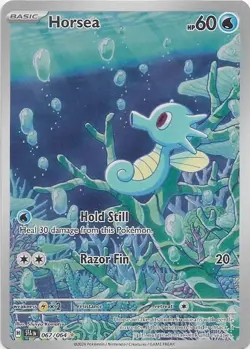 Pokemon TCG Horsea 67/64 Shrouded Fable Illustration Rare English Near Mint NM - Image 1