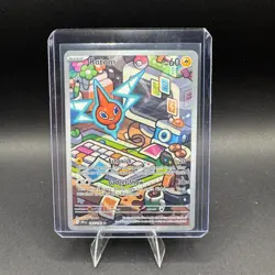 Rotom Pokemon Destined Rivals 197/182 Illustration Rare Full Art Holo NM - Image 1