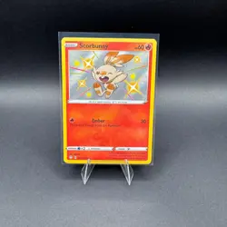 Scorbunny Pokemon Shining Fates Shiny Vault SV015/SV122 Holo SWSH NM - Image 1