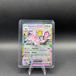 Espeon EX Pokemon Prismatic Evolutions 034/131 Double Rare Full Art Holo NM - Image 1
