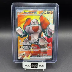 Regirock EX Pokemon Destined Rivals 214/182 Ultra Rare Full Art NM Mochizuki - Image 1
