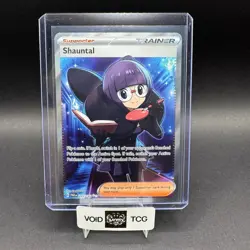 Shauntal Pokemon Paradox Rift 243/182 Ultra Rare Full Art Holo SV NM Morikua - Image 1