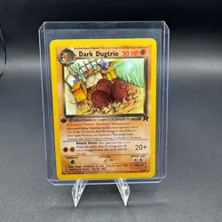 Dark Dugrio 1st Edition Pokemon Team Rocket 23/82 Rare Vintage NM - Image 1