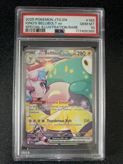 PSA 10 Iono's Bellibolt ex SIR 183/159 Sv09 Journey Together JTG Pokemon - Image 1