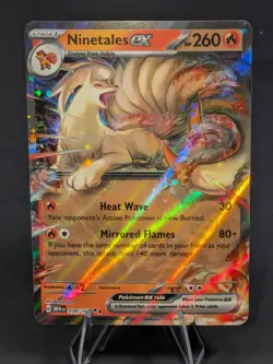 Pokemon TCG Ninetales ex 038/165 Scarlet & Violet 151 - Holo Double Rare - Image 1