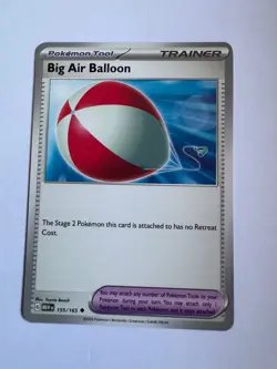 Big Air Balloon 155/165 Uncommon 151 Pokemon Near Mint - Image 1
