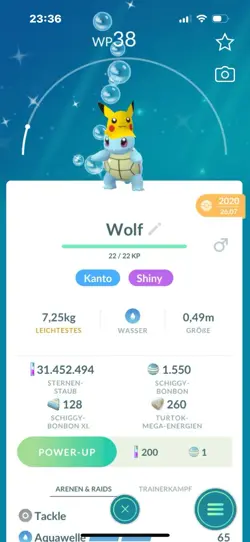 Pokemon Go Shiny Schiggy Mit Visor / Shiny Squirtle See Description - Image 1