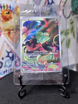 Bulbasaur 133/132 Mega Evolution holo promo stamped SEALED - Portuguese - Image 2