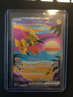 Pokemon TCG Tapu Koko ex 247/182 Sv04: Paradox Rift Special Illustration Rare LP - Image 1