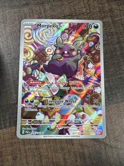 Morpeko 206/182 Full Art Illustration Rare Holo SV04: Paradox Rift Pokemon - Image 1