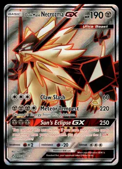 2018 SM - Ultra Prism Dusk Mane Necrozma GX (Full Art) Ultra Rare #145/156 - Image 1