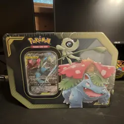 Pokemon TCG TAG TEAM Tin Celebi & Venusaur-GX 2019 - Image 1