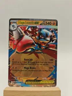Pokemon Mega Lucario EX 077/132 ME01 Mega Evolution Double Rare Holo Engl 340 HP - Image 1