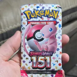 Pokemon TCG Scarlet & Violet 151 Mew Booster Pack 10 Cards 1 Pack English - Image 1