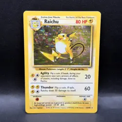 Pokemon TCG - Raichu - 14/102 - Holo Unlimited - Base Set Unlimited B - Image 1