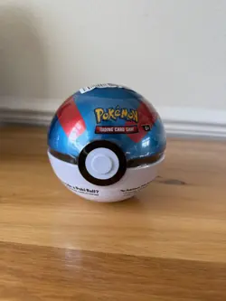 Pokemon TCG Greatball Pokeball Tin 3 Booster Packs E25 - Image 1