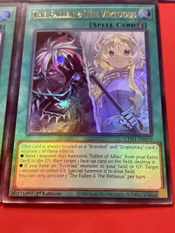 3x Forbidden Droplet + 2x The FaLLen & The Virtuous | Ultra Rare | NM | YuGiOh! - Image 4