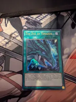 YuGiOh! The Eye of Timaeus DRL3-EN045 Ultra Rare 1st Ed Light play - Image 1