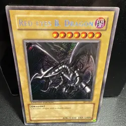 Yu-Gi-Oh! Red-eyes B. Dragon Secret Rare BPT-005 2002 Tin Limited Holo - Image 1