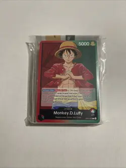 One Piece TCG Monkey D. Luffy OP-01 Red/Green GameStop Demo Deck (Errata) NEW - Image 1