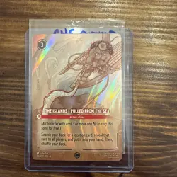 Disney Lorcana Enchanted The Islands I Pulled From The Sea 216/204 Azurite Sea - Image 1