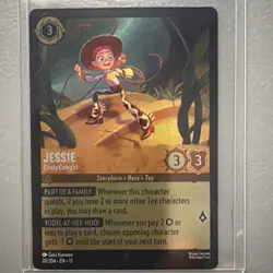 Disney Lorcana-Wilds Unknown-Jessie-Lively Cowgirl-#20-Cold Foil-M/NM - Image 1