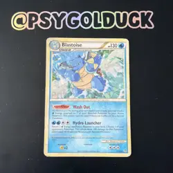 Pokemon Blastoise Cracked Ice Holo 13/95 Card 2010 HGSS Unleashed B20 - Image 1