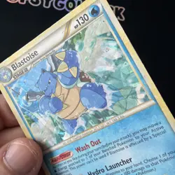 Pokemon Blastoise Cracked Ice Holo 13/95 Card 2010 HGSS Unleashed B20 - Image 2