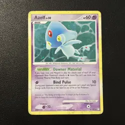 Azelf 4/123 D&P Mysterious Treasures Pokemon Card Holo Foil Rare MP - Image 1