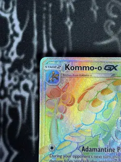 Pokemon Kommo-o GX TCG Sm-Guardians Rising Card 159/145 Secret Rare Holo - Image 2