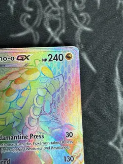 Pokemon Kommo-o GX TCG Sm-Guardians Rising Card 159/145 Secret Rare Holo - Image 3