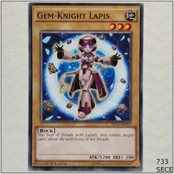 Gem-Knight Lapis - SECE-EN012 - Common 1st Edition Yugioh - Image 1