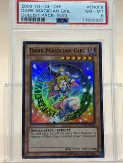 PSA 8 Dark Magician Girl 2009 Yugioh! DPYG-EN008 Duelist Pack: Yugi NM-MT - Image 1