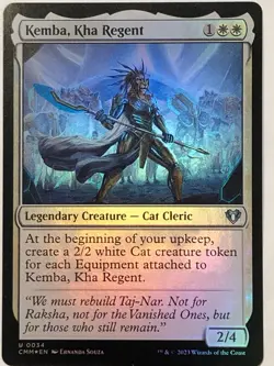 MTG TCG - Kemba, Kha Regent 0034 Foil Commander Masters - NM (Free Shipping $5+) - Image 1
