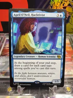 April O'Neil Hacktivist 0029 Rare Non Foil Human Scientist MTG TMNT - Image 1